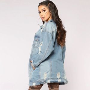 Street Chic Distressed Denim Jacket - Light Denim | Fashion Nova